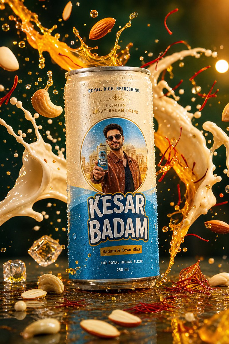 Premium Saffron Almond Beverage Commercial