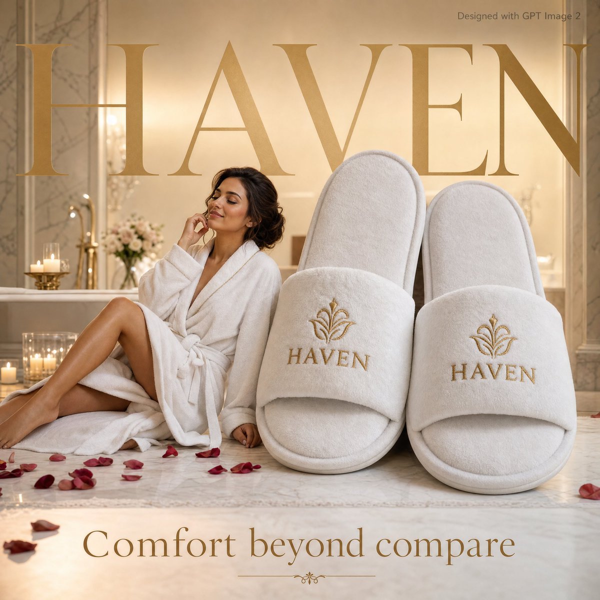 Luxury Hotel Comfort Ad Poster
