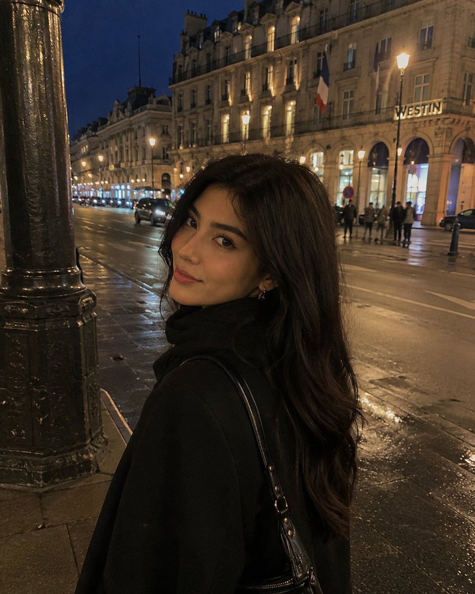 Paris Night Street Portrait