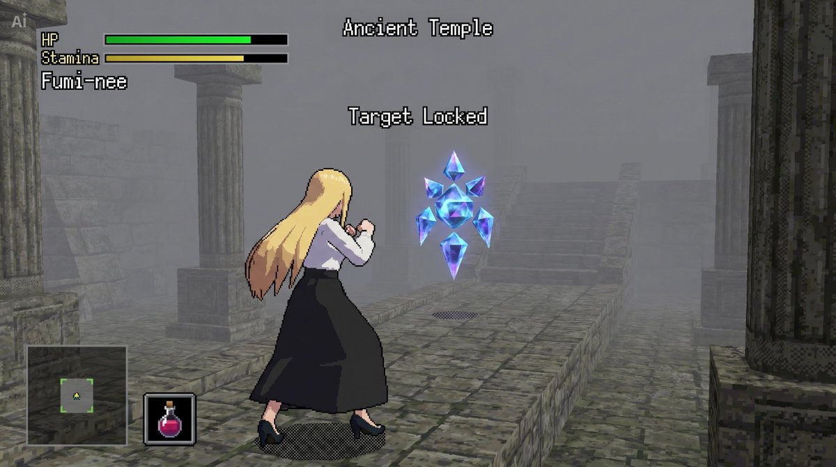 32-bit Low-Poly 3D Action RPG