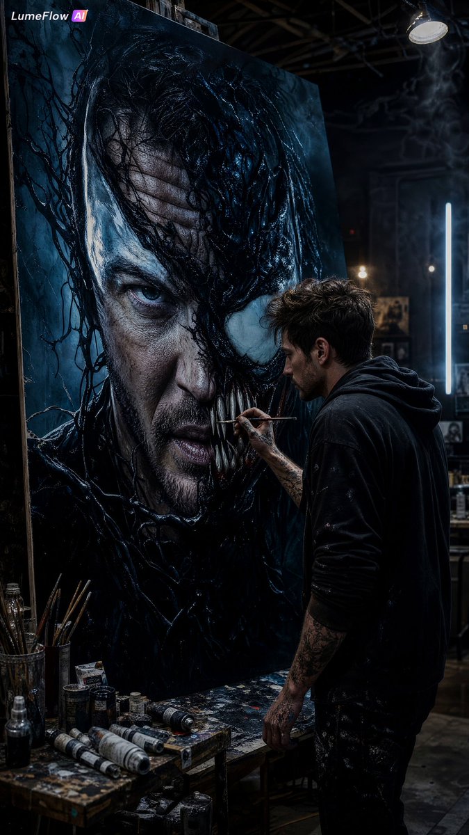 Dark Venom Portrait Digital Art