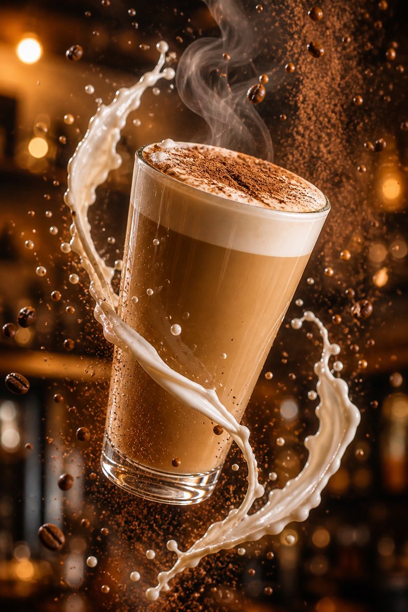Cinematic Latte Splash Ad