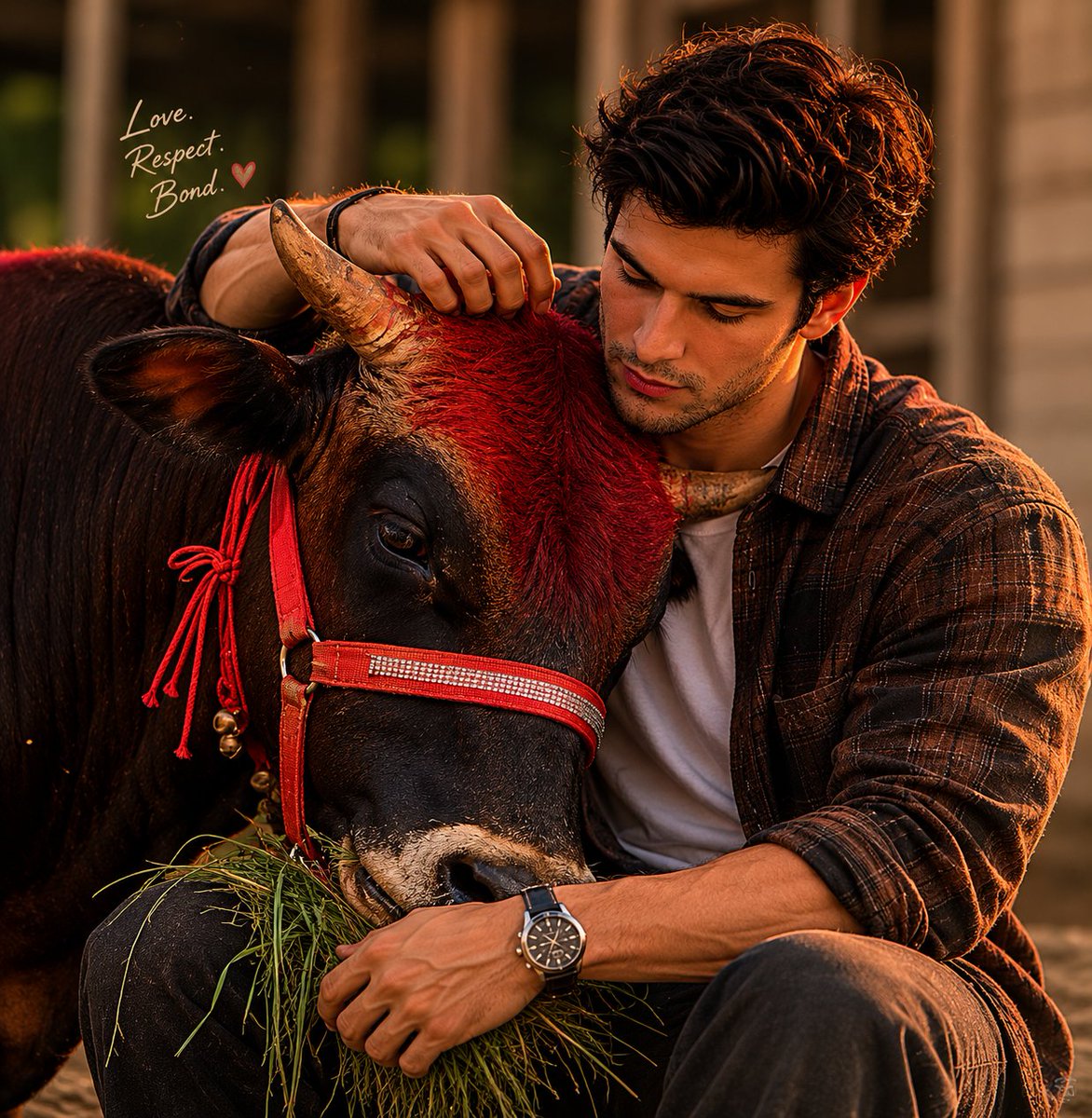 Golden Hour Bond with Black Bull