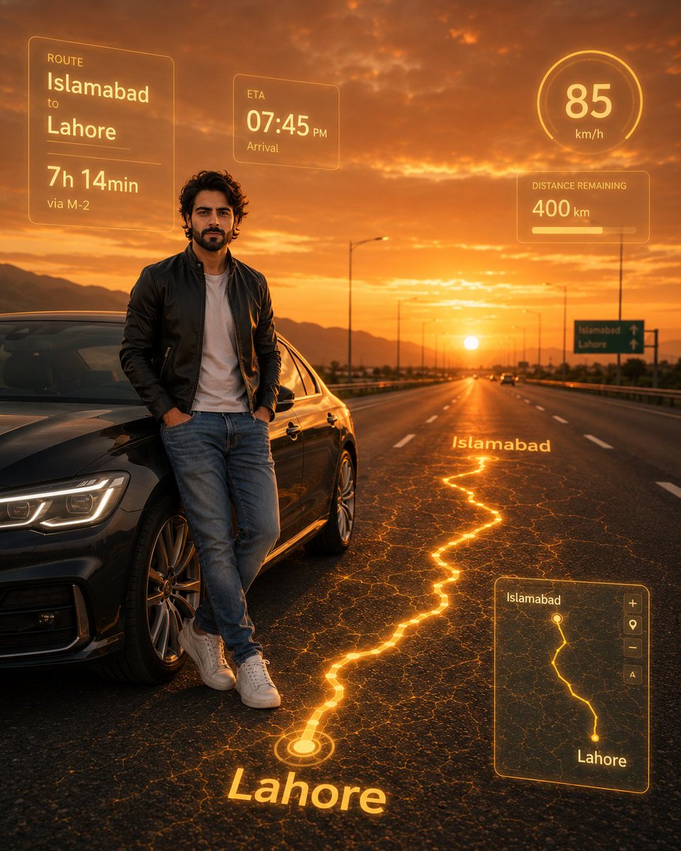 Holographic Highway Journey