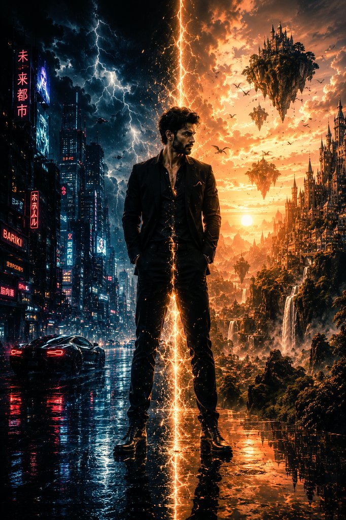 Man Between Two Parallel Worlds