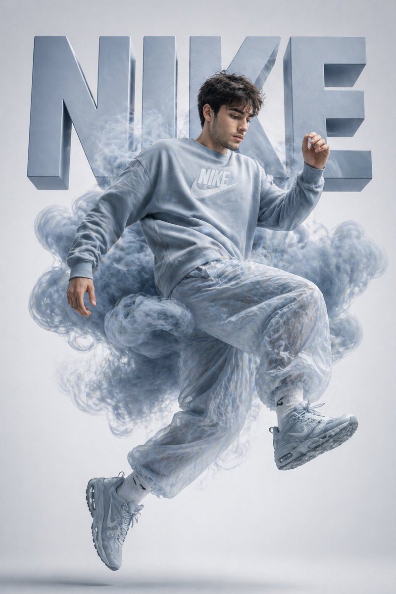 Floating Streetwear Ad Poster