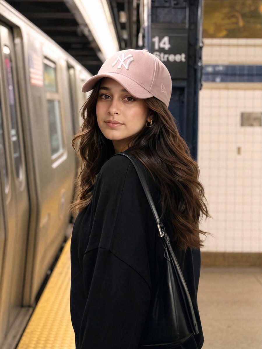 Subway Platform Candid Portrait