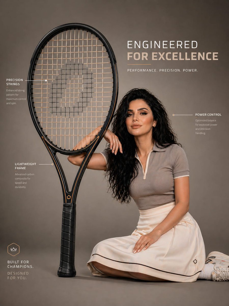Oversized Racket Fashion Editorial
