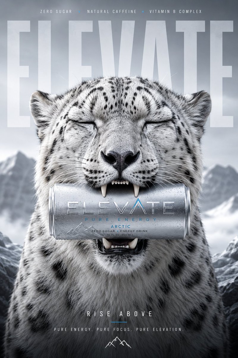 Snow Leopard Luxury Energy Drink Ad