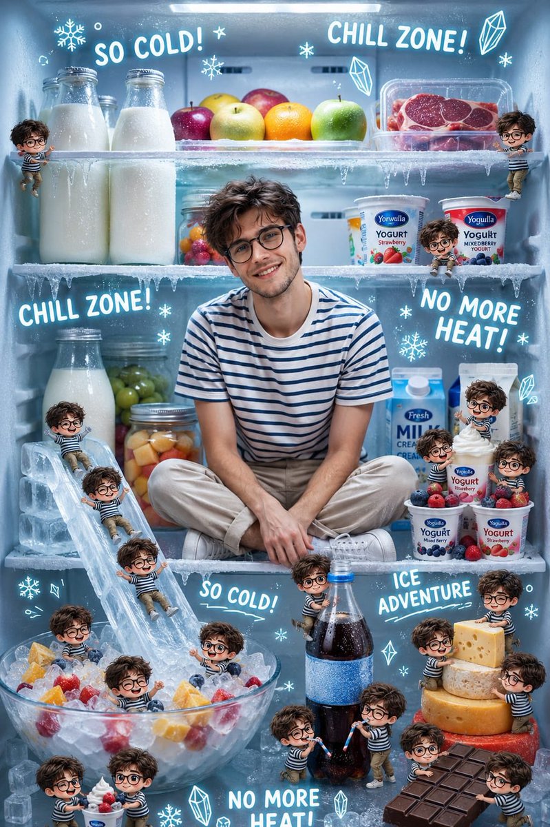 Frozen Wonderland Inside a Fridge