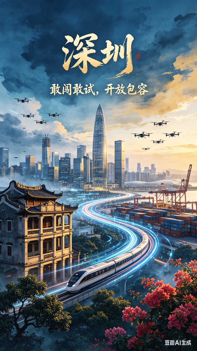 Shenzhen Futuristic Cityscape Digital Art