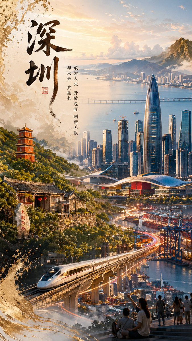 Shenzhen Heritage Meets Future Cityscape