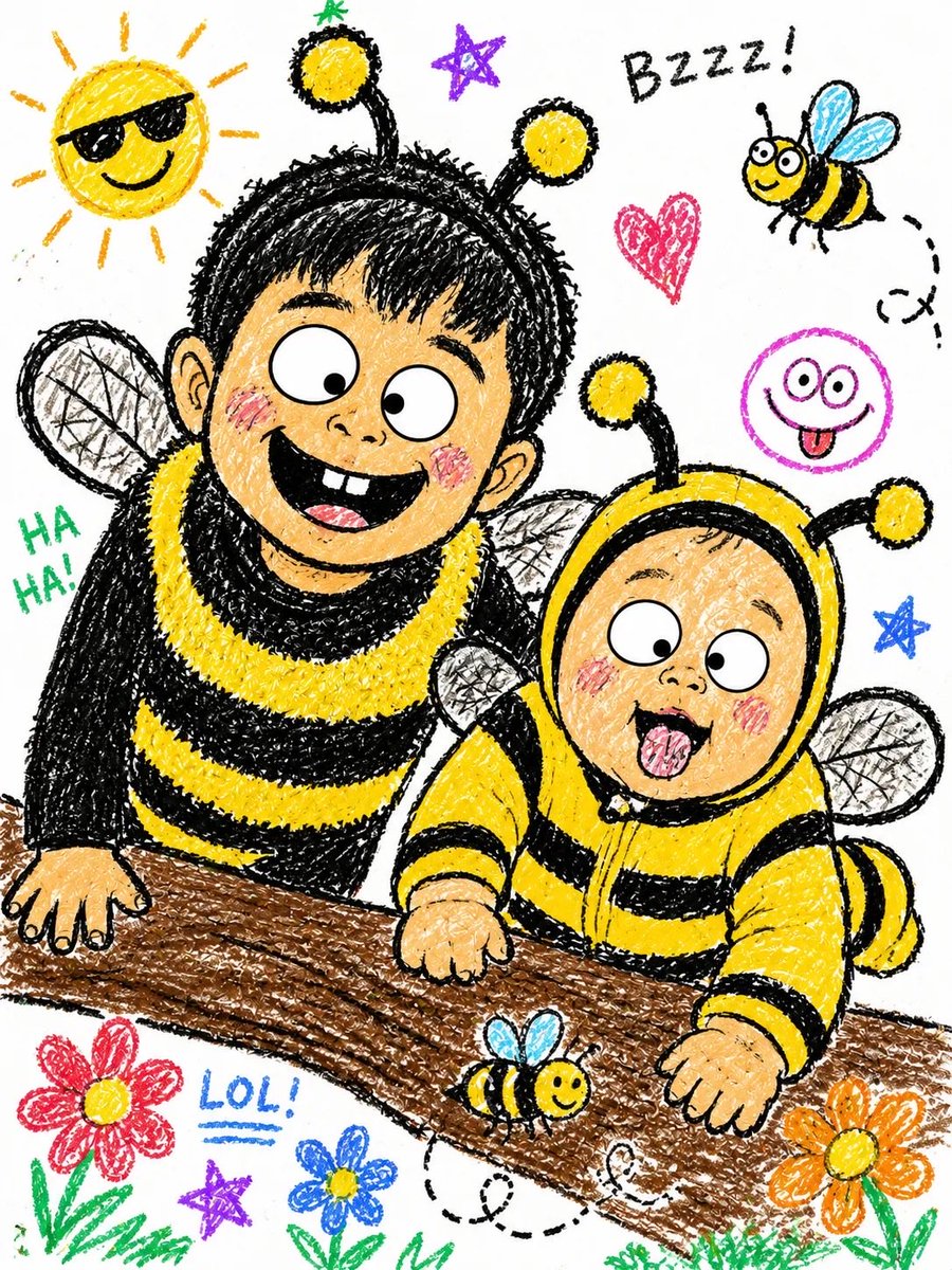Crayon Doodle Fun Portraits