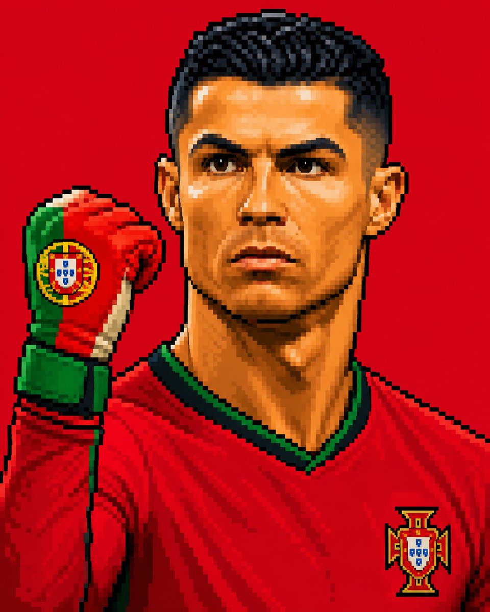 Pixel World Cup Goalkeeper Portrait