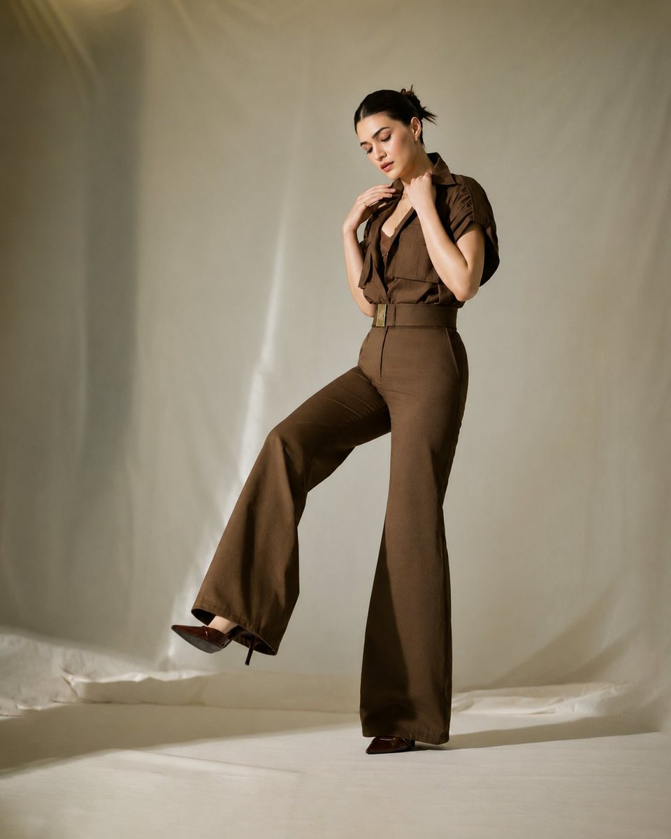 Elegant Deep Brown Jumpsuit Fashion