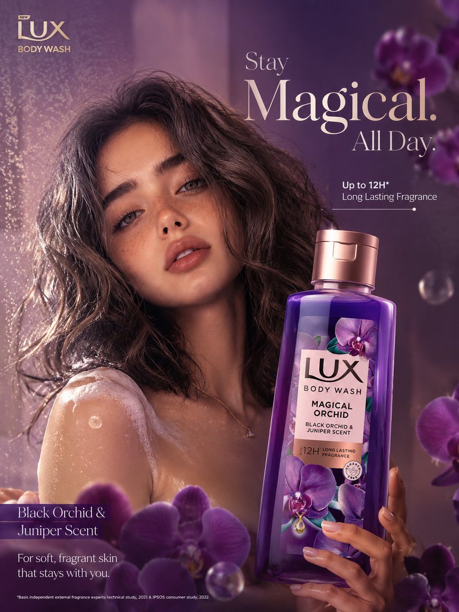 Luxury Orchid Body Wash Campaign