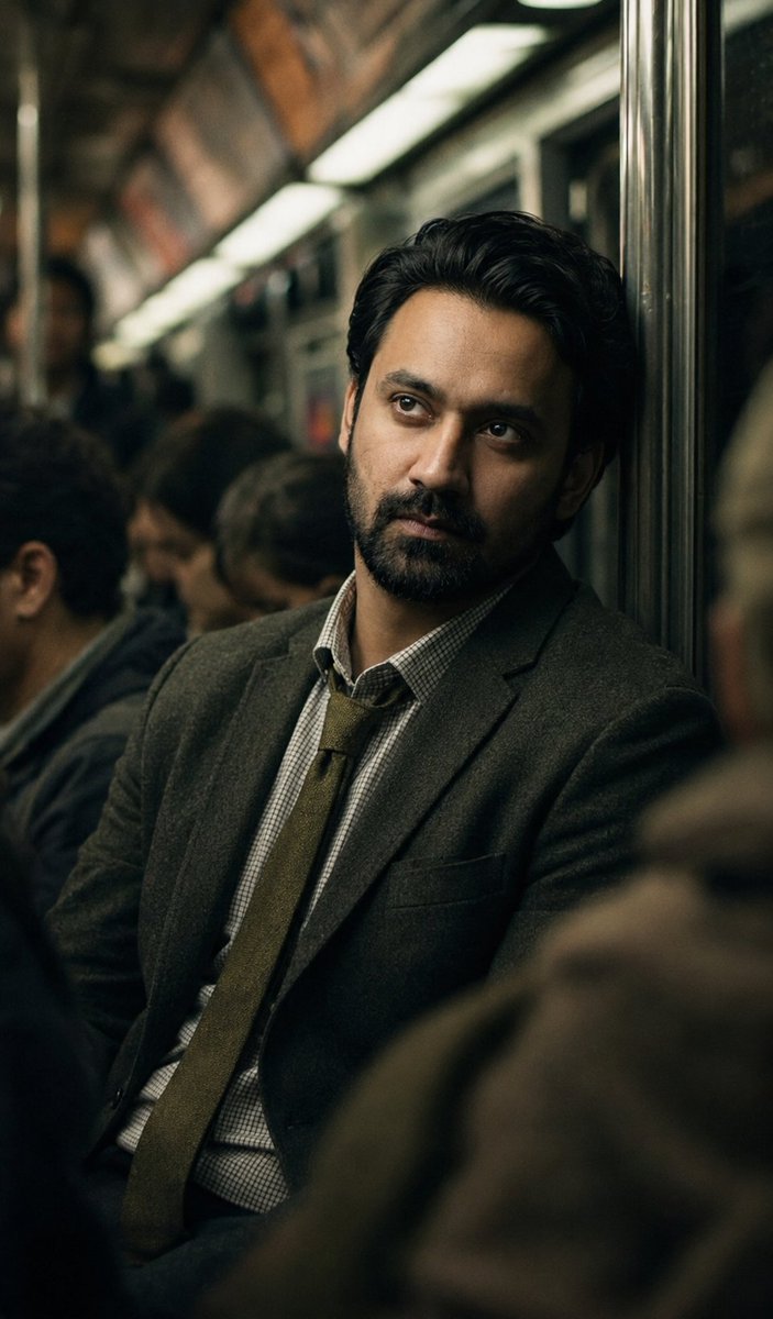Melancholic Subway Portrait