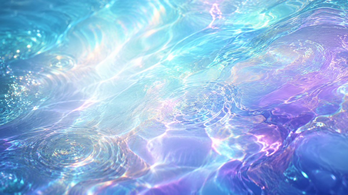 Iridescent Liquid Dreamscape Wallpaper