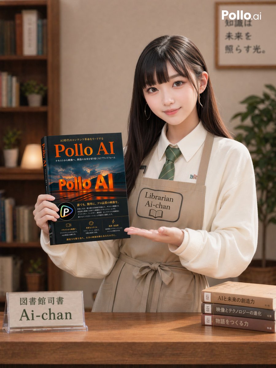 Librarian Ai-chan Presents Pollo AI Book