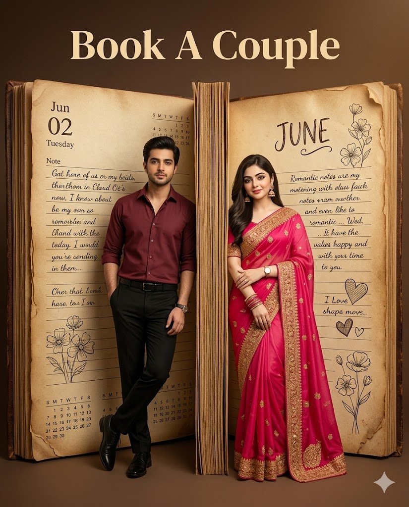 Vintage Diary Couple Poster