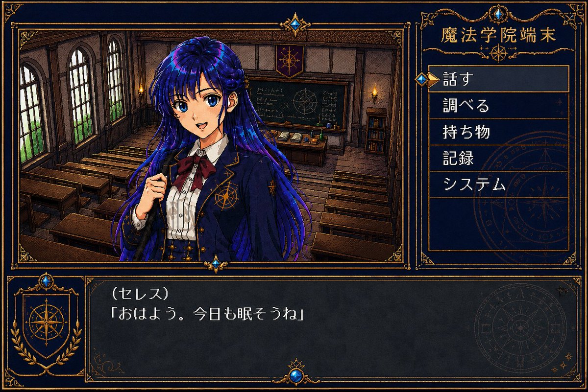 Retro Magic Academy Visual Novel
