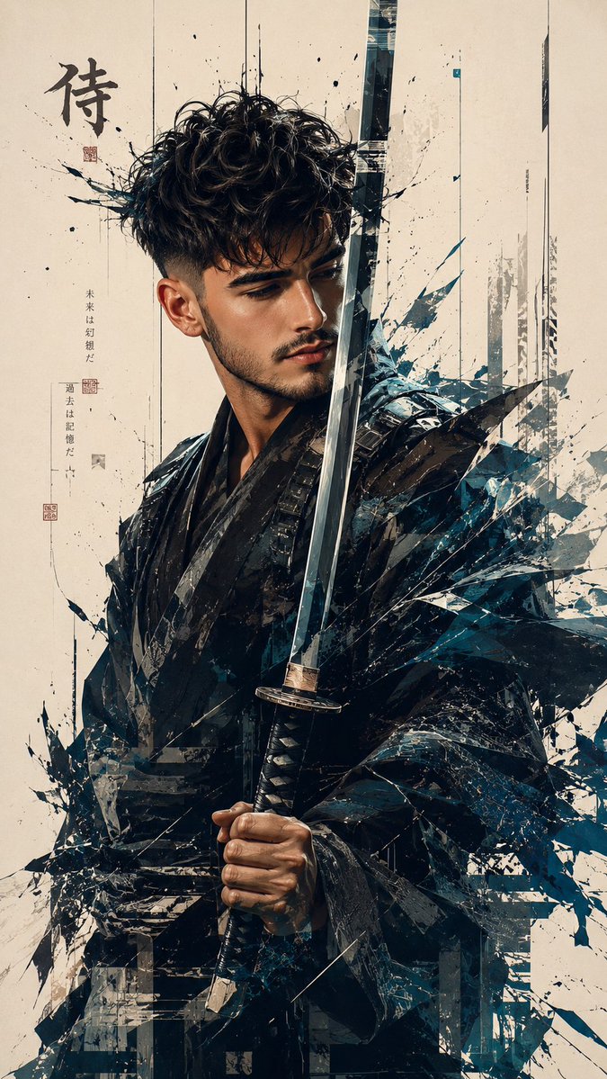 Cinematic Futuristic Samurai Portrait
