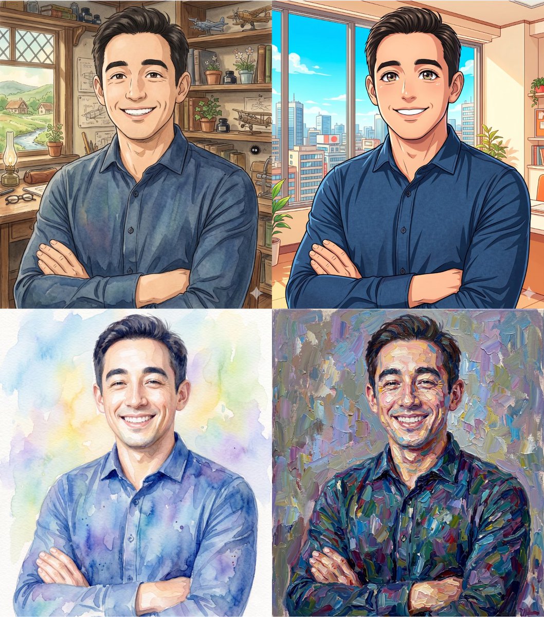 Convert Portrait to Ghibli Style