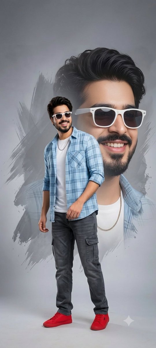 Stylish Celebrity Fashion Portrait Poster