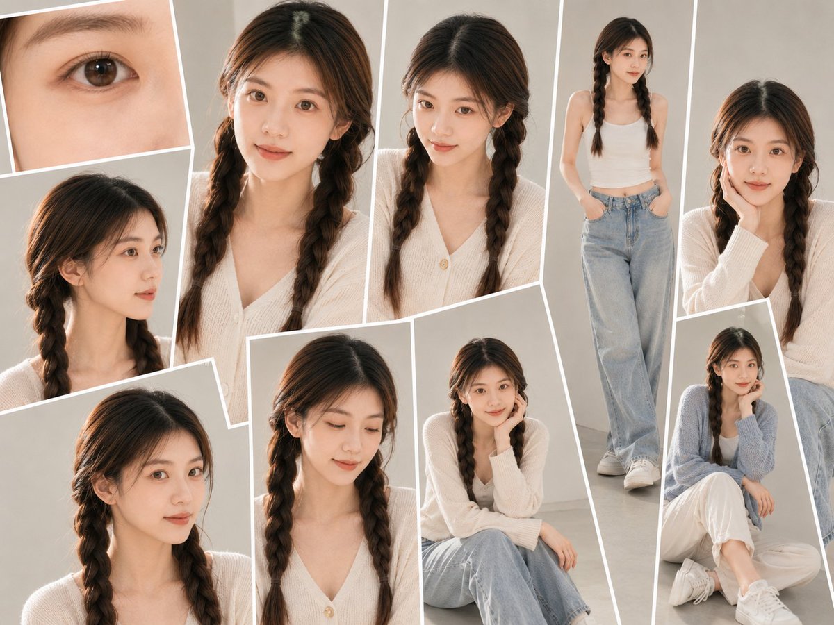 Realistic Portrait Photo Collage