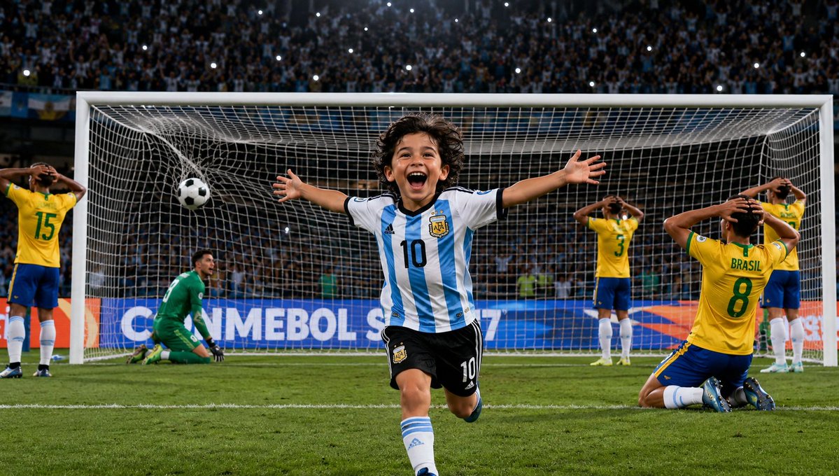 Argentinian Boy Stuns Brazil