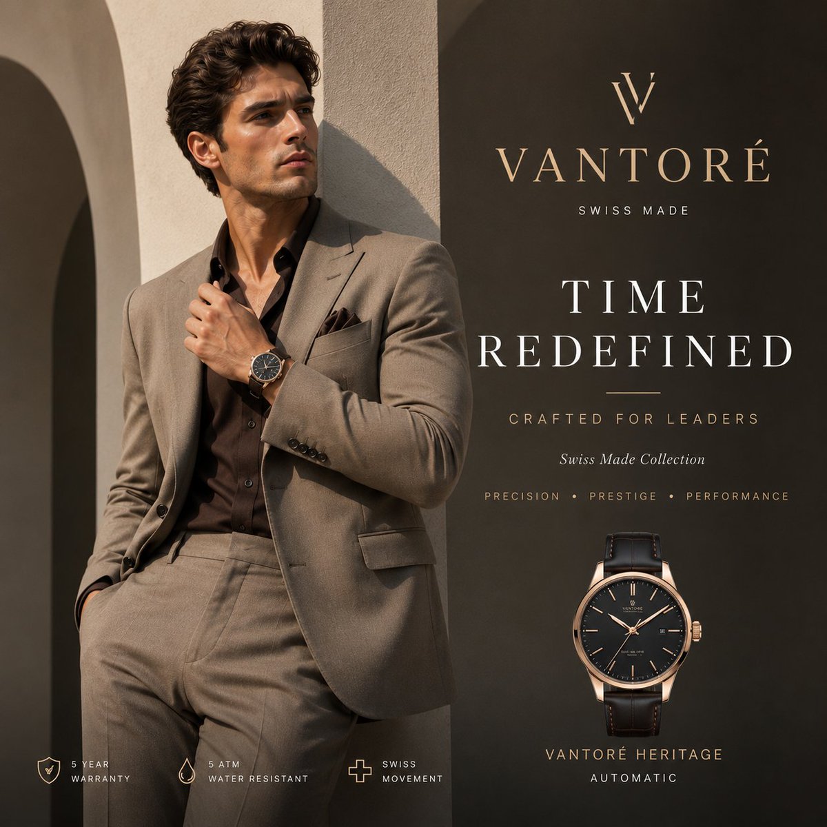 Luxury Swiss Watch Ad Campaign