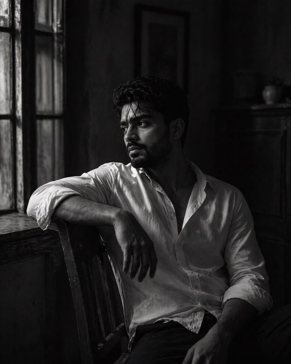 Cinematic B&W Portrait