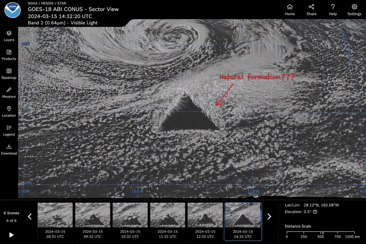 Satellite Spots Perfect Triangle