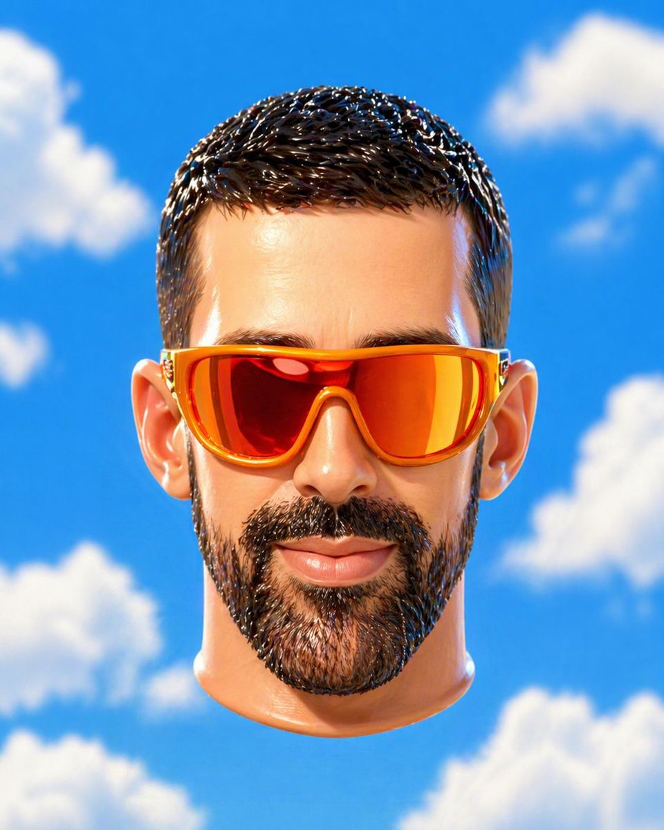 Surreal Floating Head Portrait