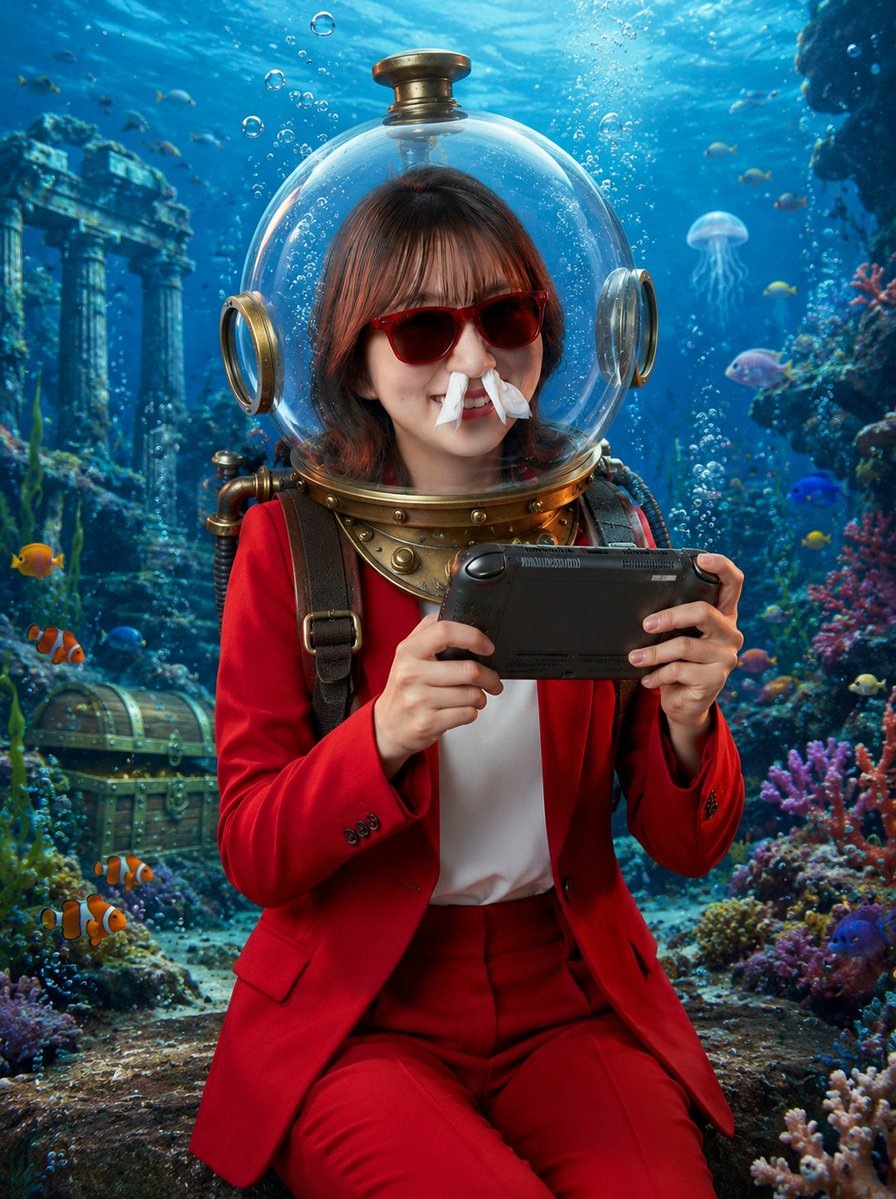 Underwater Retro Diver Gaming