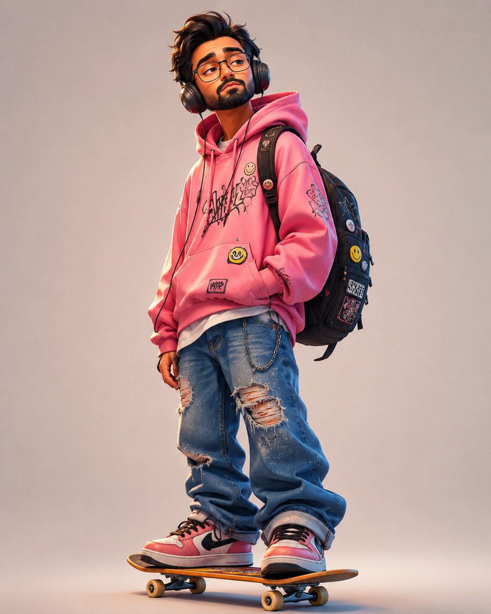 Teen Skater Streetwear Portrait