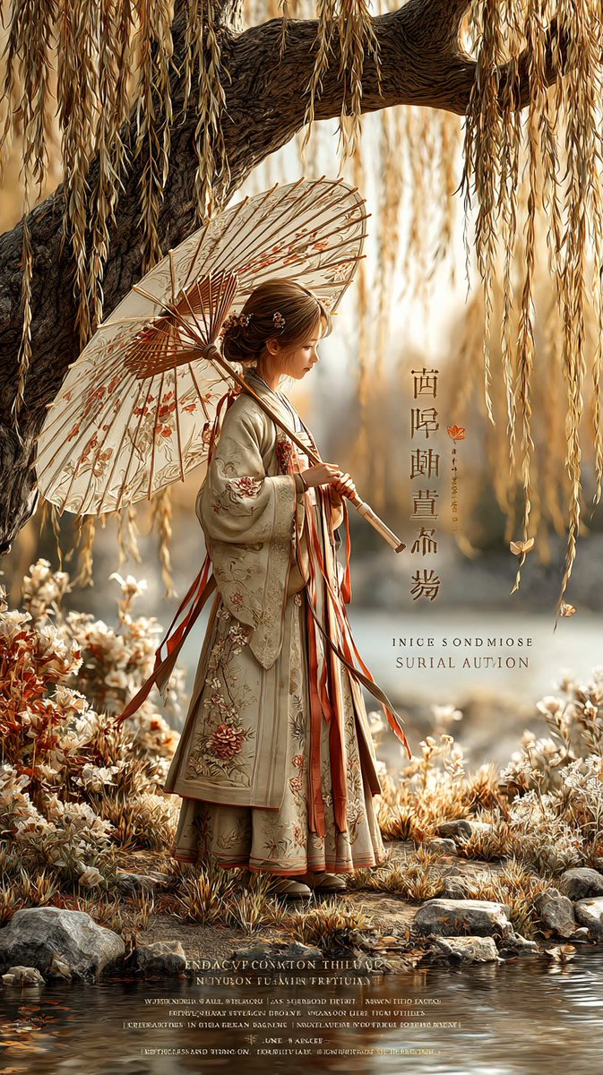 Elegant Hanfu Fantasy Poster