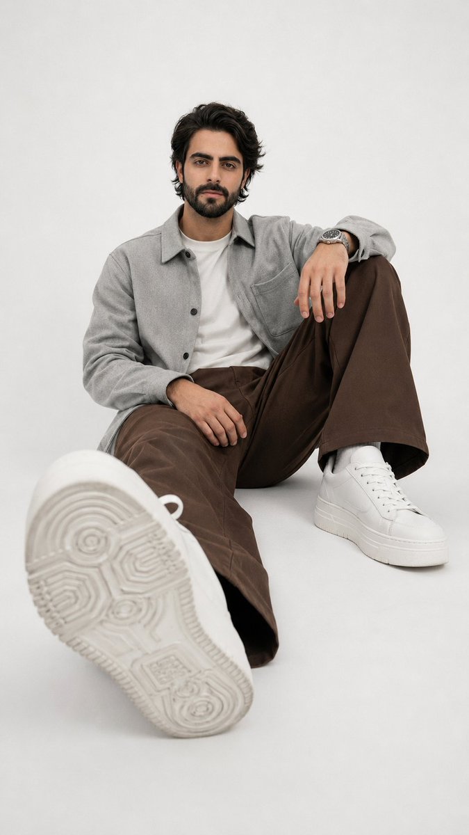 Minimalist Sneaker Editorial Studio Shot
