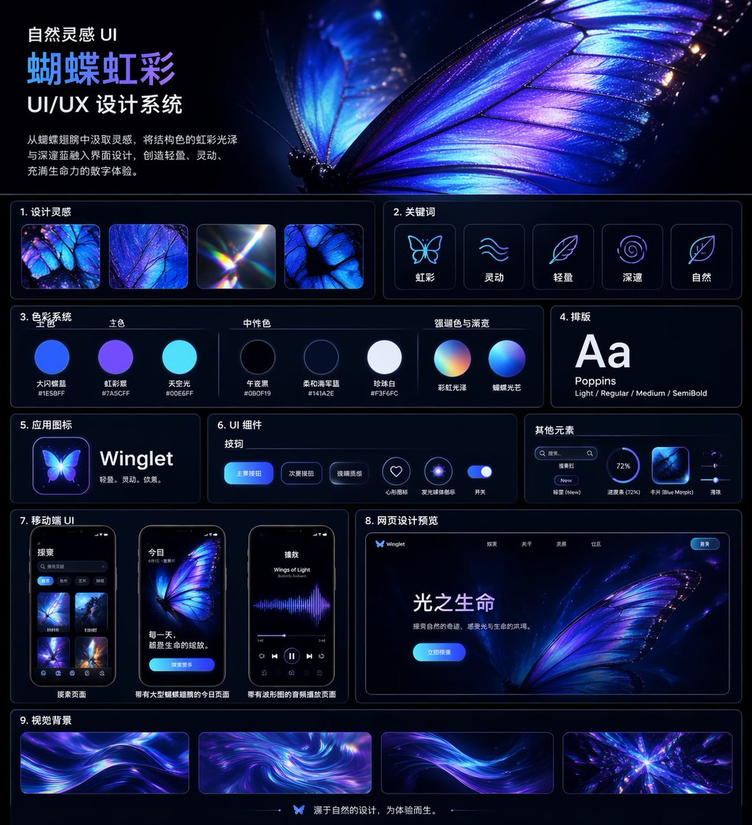 Butterfly Iridescent UI Design System