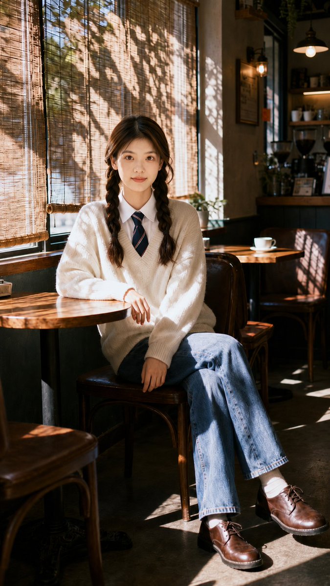 Cinematic Cafe Portrait