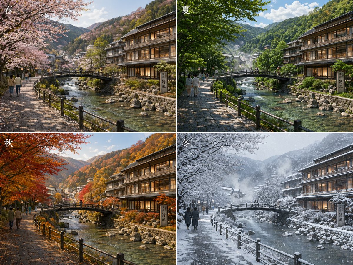Four Seasons of Onsen Town