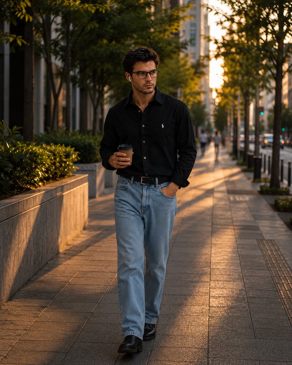 Golden Hour City Fashion Walk