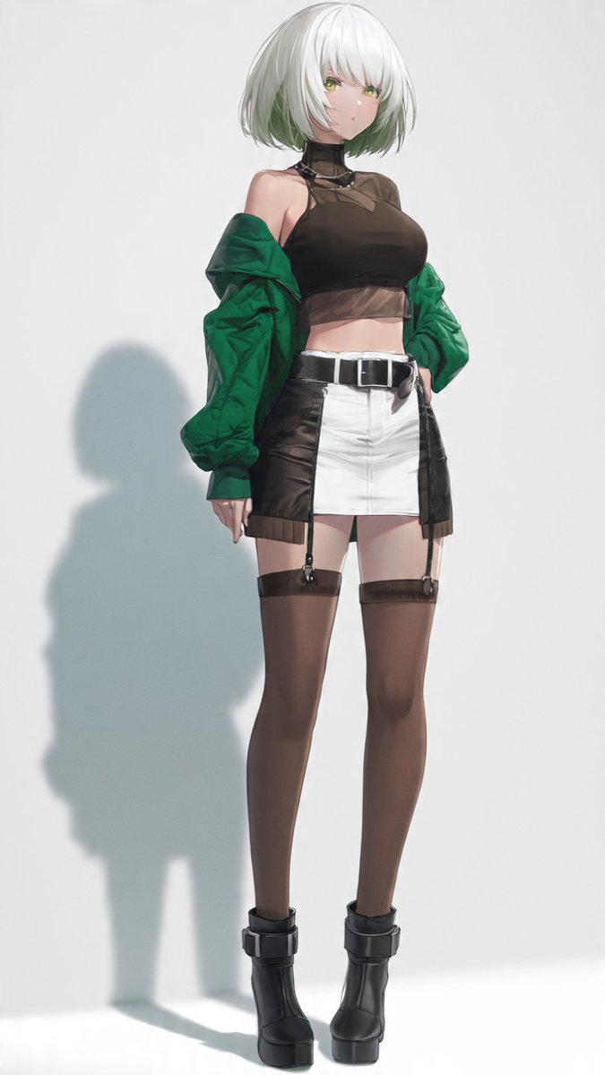 Stylish Anime Fashion Girl Portrait