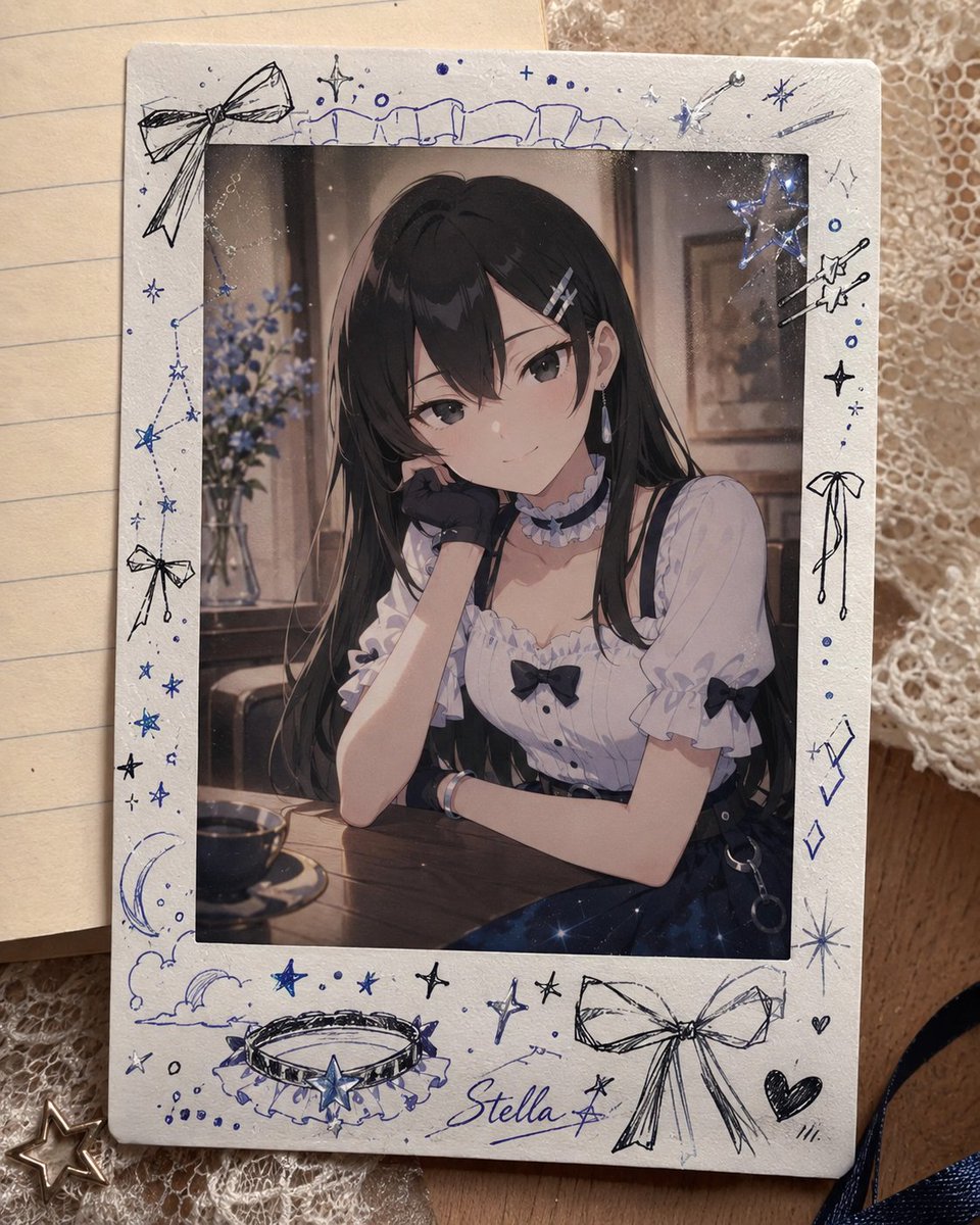Anime Cheki Card Tabletop Photo