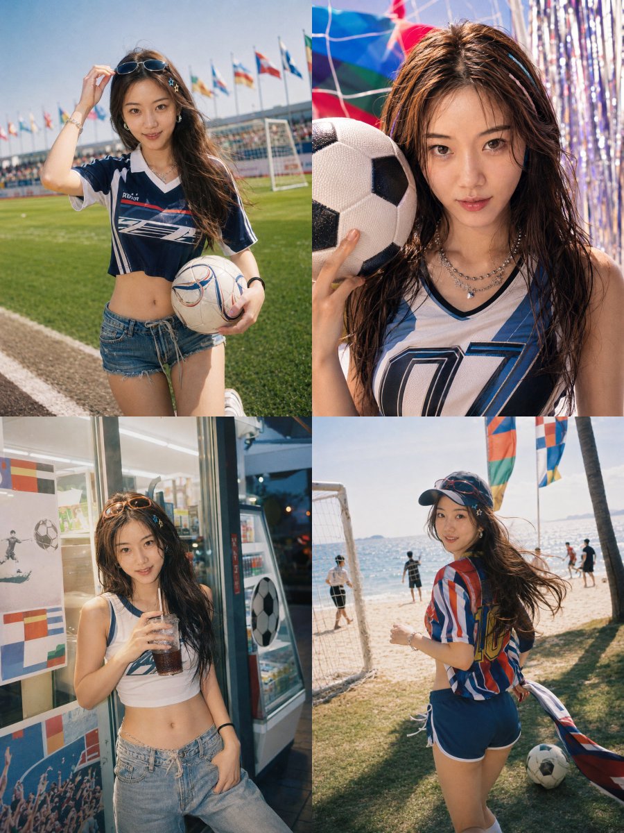 Summer World Cup Y2K Portrait Series