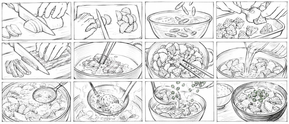 Tonjiru Storyboard Sketch
