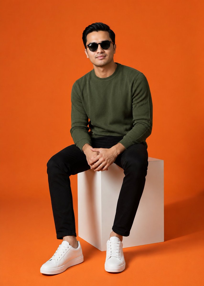 Stylish Male Model Studio Shoot