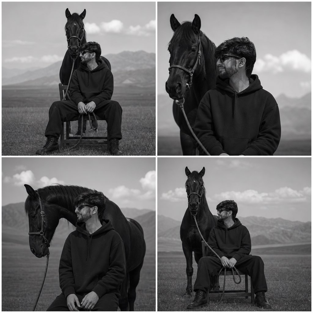 Monochrome Field Portrait