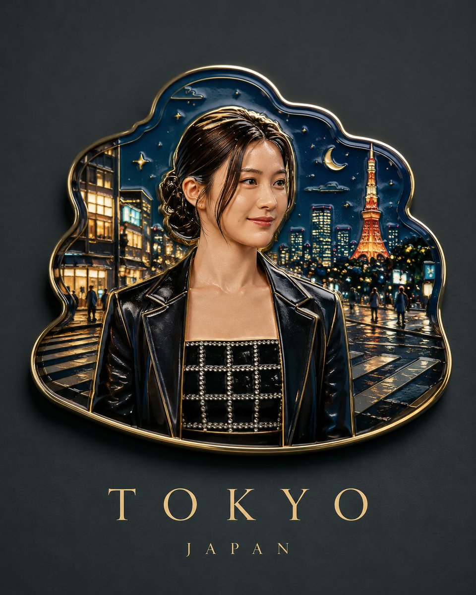 Luxury Enamel Souvenir Magnet Design