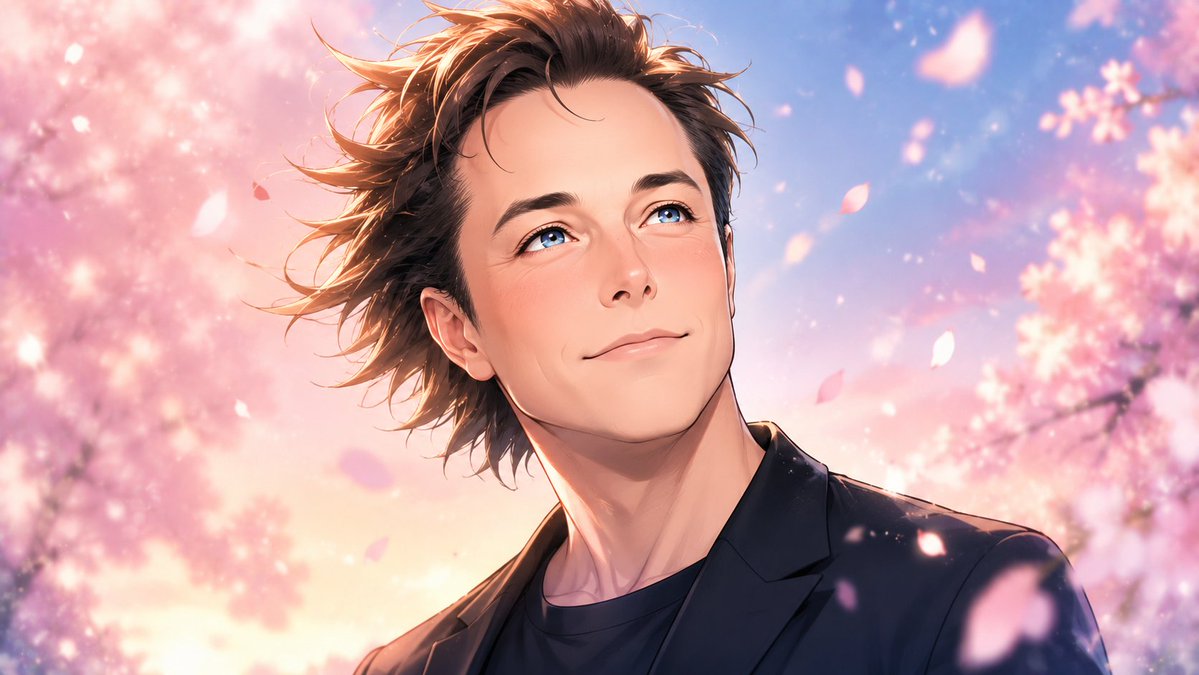 Anime Boy Spring Portrait